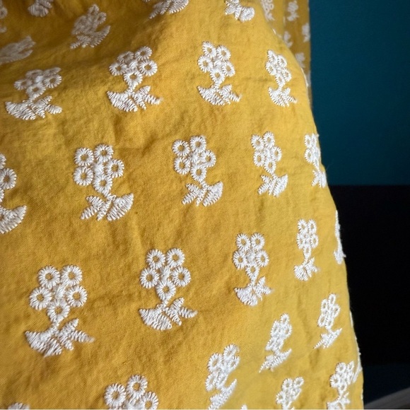 Talbots Yellow Ruched Long Sleeve Blouse - Picture 7 of 11